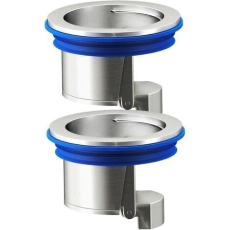 Siphon anti-odeurs pour salle de bain et cuisine – Lot de 2 pièces avec clapet anti-retour et filtre à cheveux – Installation rapide (1/5)
