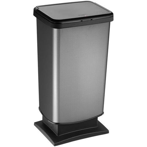 Rotho Paso Pedaalemmer 40L Carbone Métallisé (1/3)