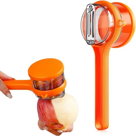 Éplucheur multifonction avec boîte de rangement pour fruits et légumes (1/5)