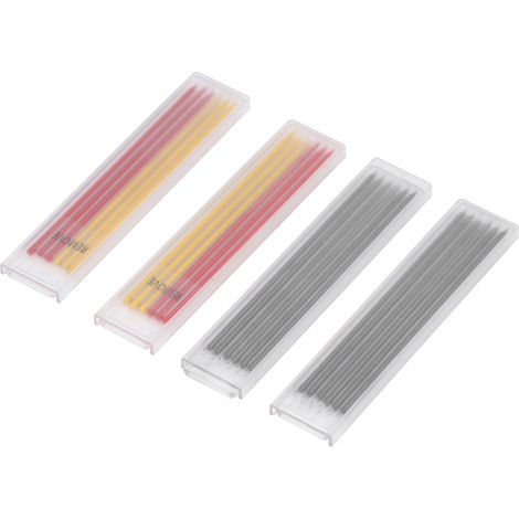 24 nachfüllbare Zimmermannsbleistifte, rot, gelb, schwarz, Holzmarkierungswerkzeug, DIY (1/5)