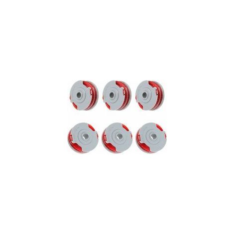 Flymo FLY021 Lot de 6 bobines fil double 0,2 cm 4,9 m F016800385 compatible avec Contour 500 XT, Power Trim Mini Auto ST/XT/Plus (6 bobines) (1/5)