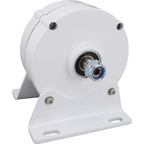 Générateur à double arbre 12V avec Base, moteur électrique synchrone à aimant Permanent triphasé AC pour éoliennes 100W (1/5)
