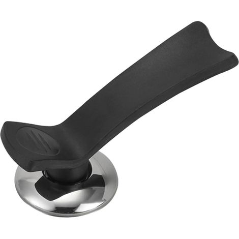 Support universel pour couvercles de casseroles avec bouton qui maintient les couvercles en place (1/5)