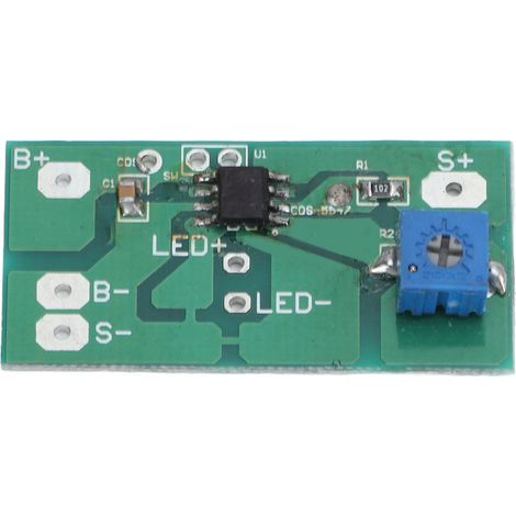 Circuit imprimé de lumière de pilier solaire, contrôle de lampe de pelouse PCB avec fonction de luminosité (1/4)