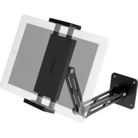 Support Mural pour Tablette, en Aluminium, avec Socle Rotatif à 360°, réglable en Hauteur et Pliable pour appareils de 4,7 à 13 Pouces. (1/5)
