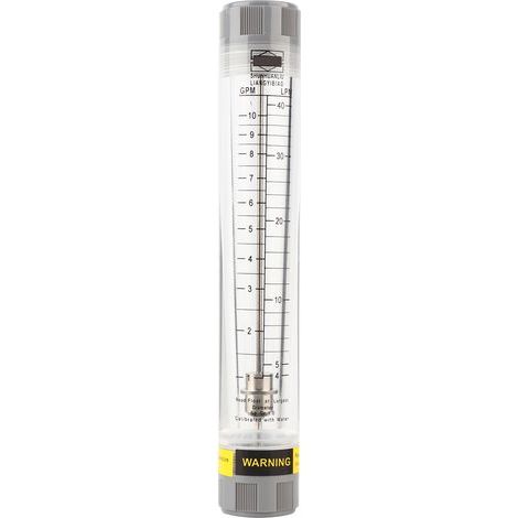 LZM-20G Durchflussmesser aus Acrylrohr, 1-10 GPM, für G3/4-Zoll-Innengewinde (1/5)