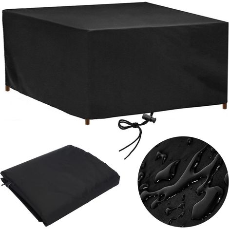 Housse Salon de Jardin Exterieur 180x70 Housse Table de Jardin 180x70x70cm Impermeable Housses pour Mobilier de Jardin Anti-UV Housse de Protection Salon de Jardin Bache Table Exterieur (1/5)