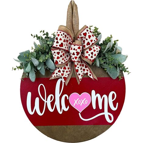 Décoration Porte en Bois pour Saint Valentin (1/2)