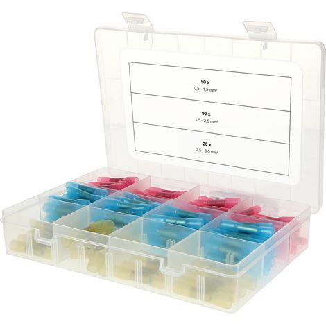 KS Tools Sortiment Schrumpfstoßverbinder, 0,5 mm² - 6,0 mm², 200-tlg (1/3)