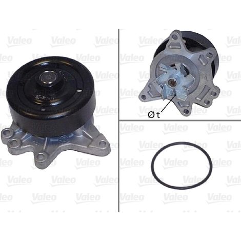 Pompe à eau, refroidissement du moteur Valeo 506844 TOYOTA 1610009080 1610009130