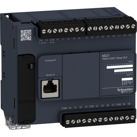 Controllore M221 24 I/O relè - TM221C24R