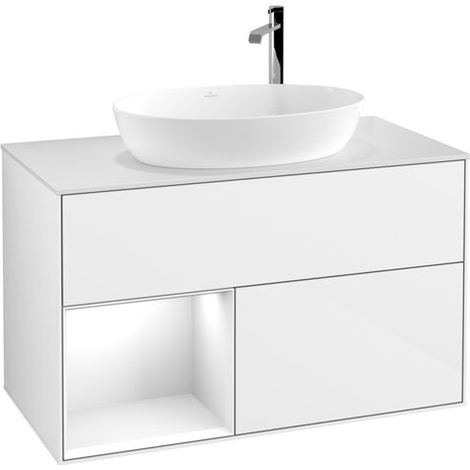 Villeroy & Boch F891GFGF Meuble sous-lavabo Finion F89 (1/2)