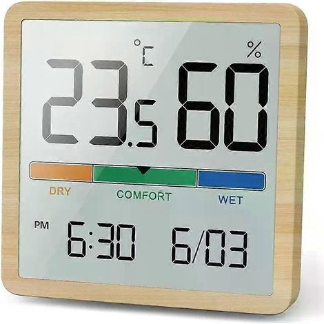 NOKLEAD Mini-Digital-Wetterstation für Zuhause – Digitales LCD-Thermometer/Hygrometer mit Sensoranzeige für Innenräume (1/4)