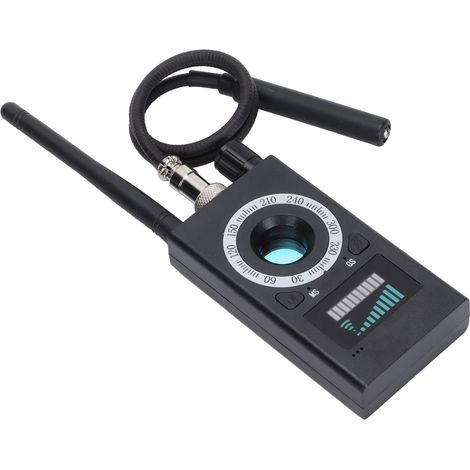 Détecteur de caméras cachées anti-espion K18, portable et à large portée de détection, traqueur de signaux RF 100-240 V (prise UE) (1/5)