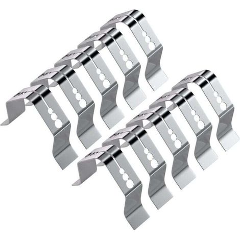 Lot de 10 supports de sonde à 3 trous, clip de sonde de température pour barbecue à viande, support de sonde universel de style A (1/4)