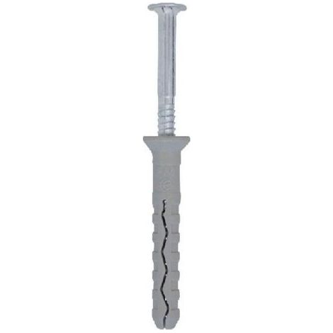 TASSELLO NYLON BORDO SVASATO CON VITE ZINCATA in Blister FRIULSIDER 6x40 mm (15 pz) (1/3)