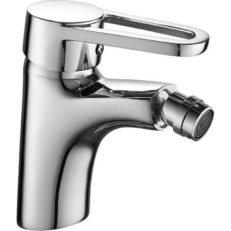 CHROM-MISCHBATTERIE FÜR BIDET IM BADEZIMMER, KOMPLETT MIT INSTALLATIONSSET 8569