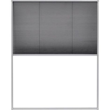 Plisse Insect Screen for Windows Aluminium 80x100 cm vidaXL