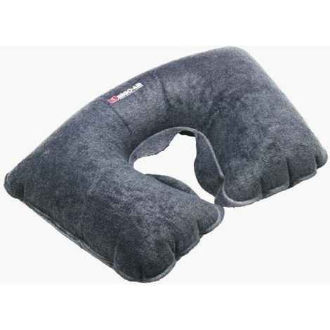 Coussin gonflable tour de cou gris