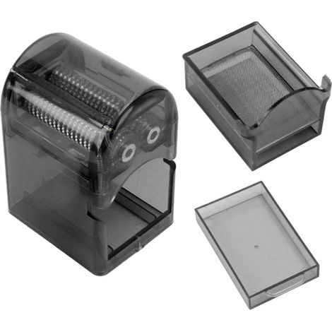 Broyeur à tabac manuel portable avec étui de rangement, noir