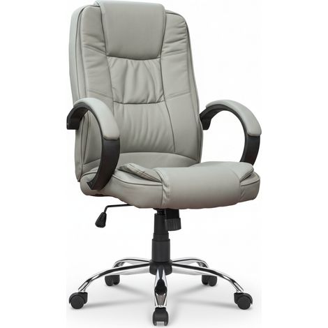 Poltrona Direzionale Ergonomica Altezza Regolabile Ufficio Studio bianco
