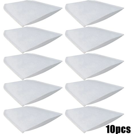Lot de 10 sacs filtrants en tissu compatibles avec les aspirateurs Makita CL106, CL183, DCL180 et CL060. Accessoires de rechange. (1/4)