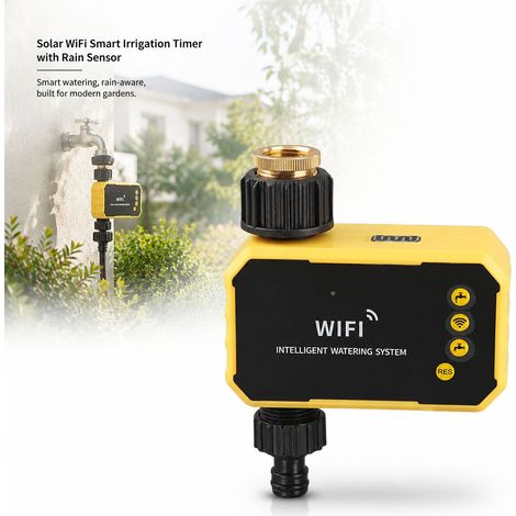 Toivize-Programmateur Arrosage WiFi - Solaire - Capteur Pluie - G3/4 Jardin Extérieur Automatique Intelligent Économe Eau (1/4)