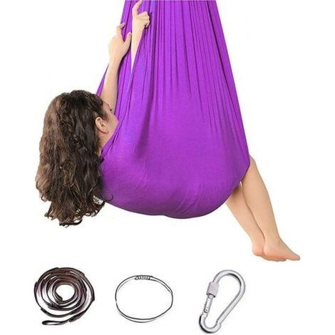 Sensory Swing Yoga Swing Elastic Children's Hammock for Kids Teens Adults (1/5)
