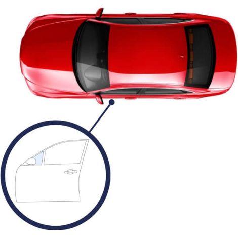 Vitre latérale custode avant gauche teintée verte Citroen C3 1 2002-2009