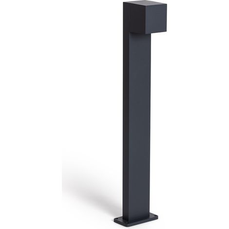 Baliza Exterior LED 10W Superficie Pie 80cm Aluminio Denny L Antracita (1/5)