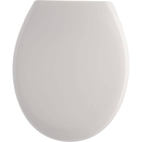 Abattant 18 pouces pp frein de chute et declipsable attaches acier inoxydable - blanc - Tendance (1/3)