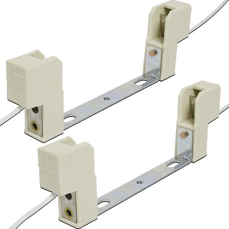 Douille pour Lampe R7S 118mm Halogène et Ampoule LED R7S, 2 Pièces Céramique Lampe Support Halogen Prise Ampoule, Réglage Universelle Convertisseur de Support de Lampe, AC 100-240V