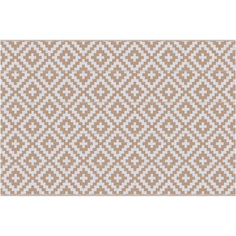– Tapis extérieur réversible 274x182cm – Polypropylène haute densité 310g/m² – Anti-UV – Pour terrasse, balcon, camping (1/5)