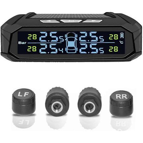 Système de surveillance de la pression des pneus (TPMS) pour voiture avec 4 capteurs externes (1/5)
