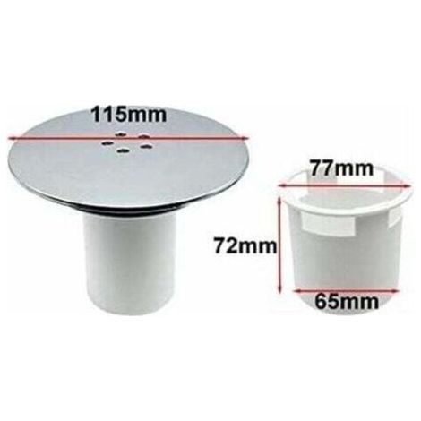 Bonde Douche, Bonde de Douche 90 mm/115mm, Remplacement de Couvercle de Siphon Douche (1/4)