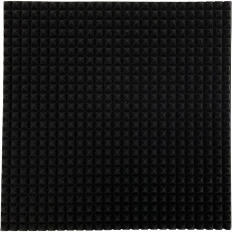 Pannelli piramidali 3 Cm 50x50x3 Cm - Non ignifughi fonoassorbenti insonorizzanti piramidale per correzione audio in poliuretano isolamento acustico dj (1/5)