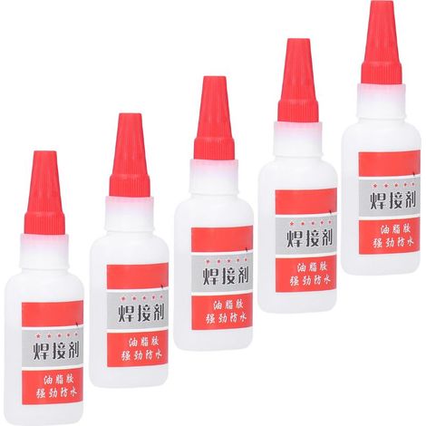 Lot de 5 tubes de 50 ml de colle super huileuse pour soudure, réparation de métaux, bois et céramique, accessoire de bricolage. (1/5)