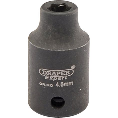 Draper Expert HI-TORQ 4.5mm Metric Impact Socket – 1/4" Drive, 1/4" Square Drive, Model 05003 (1/5)