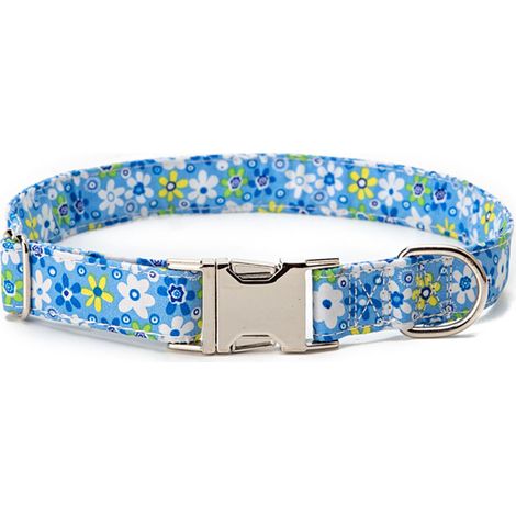 Collier Pour Chien - Polyester Haute Densité - Réglable 44 à 65 cm - Largeur 2,5 cm - Fermoir Plastique - Anneau D En Alliage De Zinc - 1 Pièce (1/5)