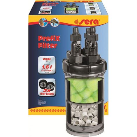 Sera PrefiX Außenfilter Aquarium 1,6 Liter Kapazität