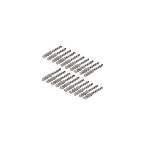 Affûteur de Tronçonneuse Diamant 20 Pièces, Diamant Tronçonneuse Affûteuse Bavure Pierre à Aiguiser pour Tronçonneuses Lime à Pierre pour Scie à Chaîne Tronçonneuses 5.5mm (Argent) (1/5)