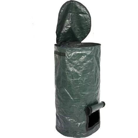 Compost Bag - Garden and Kitchen Waste Bag - Breathable and Waterproof - 15 or 34 Gallons - Reusable with Drawstring Closure (1/5)