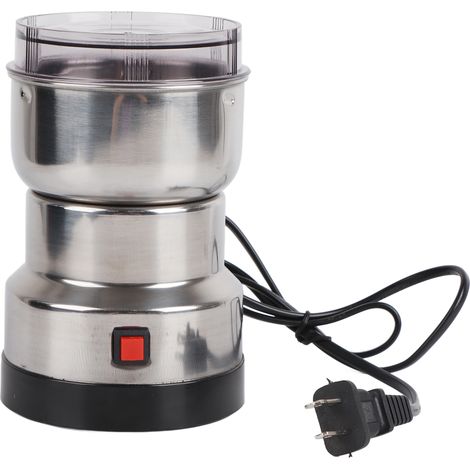 Moulin électrique inox pour épices, café, noix, grains, herbes – Broyeur mixeur cuisine, prise US 110V (1/5)