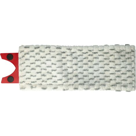 vhbw Serpillère compatible avec Vileda 1-2 Spray balai nettoyant - Tête de rechange, microfibre, gris / blanc