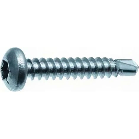 250 vis autoperceuses tête cylindrique Torx 6,3 x 50,8 mm - Zingué Blanc - VAFCX6350802B