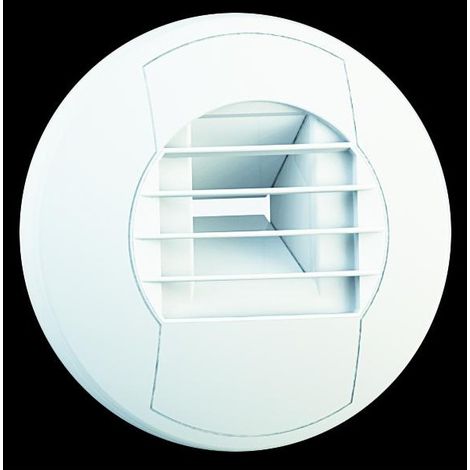 Bouche d'extraction hygroréglable BEHT.E 10-45/150 - ø 125 mm - 5 à 40 m³/h - Bouton poussoir