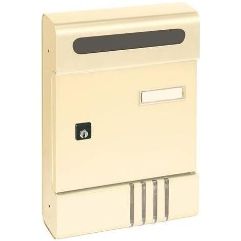 Alubox 65029 Serie SE Cassetta Postale in Alluminio Componibile per Esterno colore Avorio