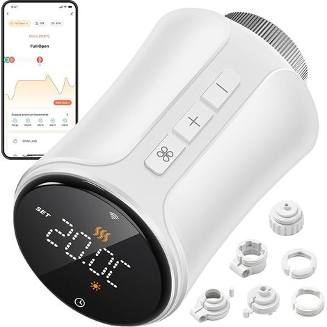 Wi-Fi Connected Smart Thermostatic Radiator Valve (1/5)