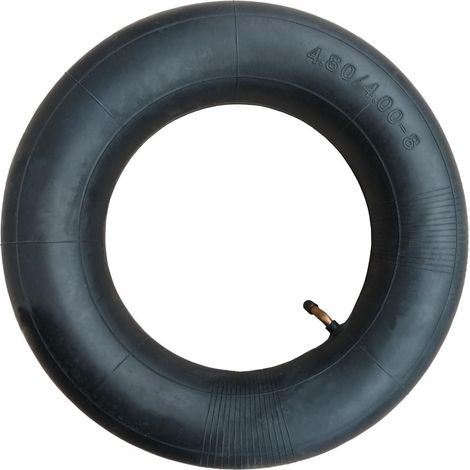 4.80/4.00-8 Chambre à air de rechange pour tondeuse à gazon, diable avec tige de valve courbée TR87 (1/5)