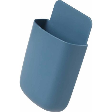 Multifunktionale, elegante und robuste Aufbewahrungsbox für Fernbedienungen, Wandhalterung für Handys, ideal für Wohn- und Schlafzimmer (dunkelblau). (1/5)